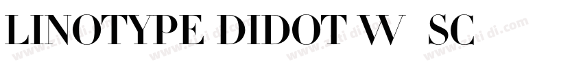Linotype Didot W01SC字体转换 Linotype Didot W01SC字体转换